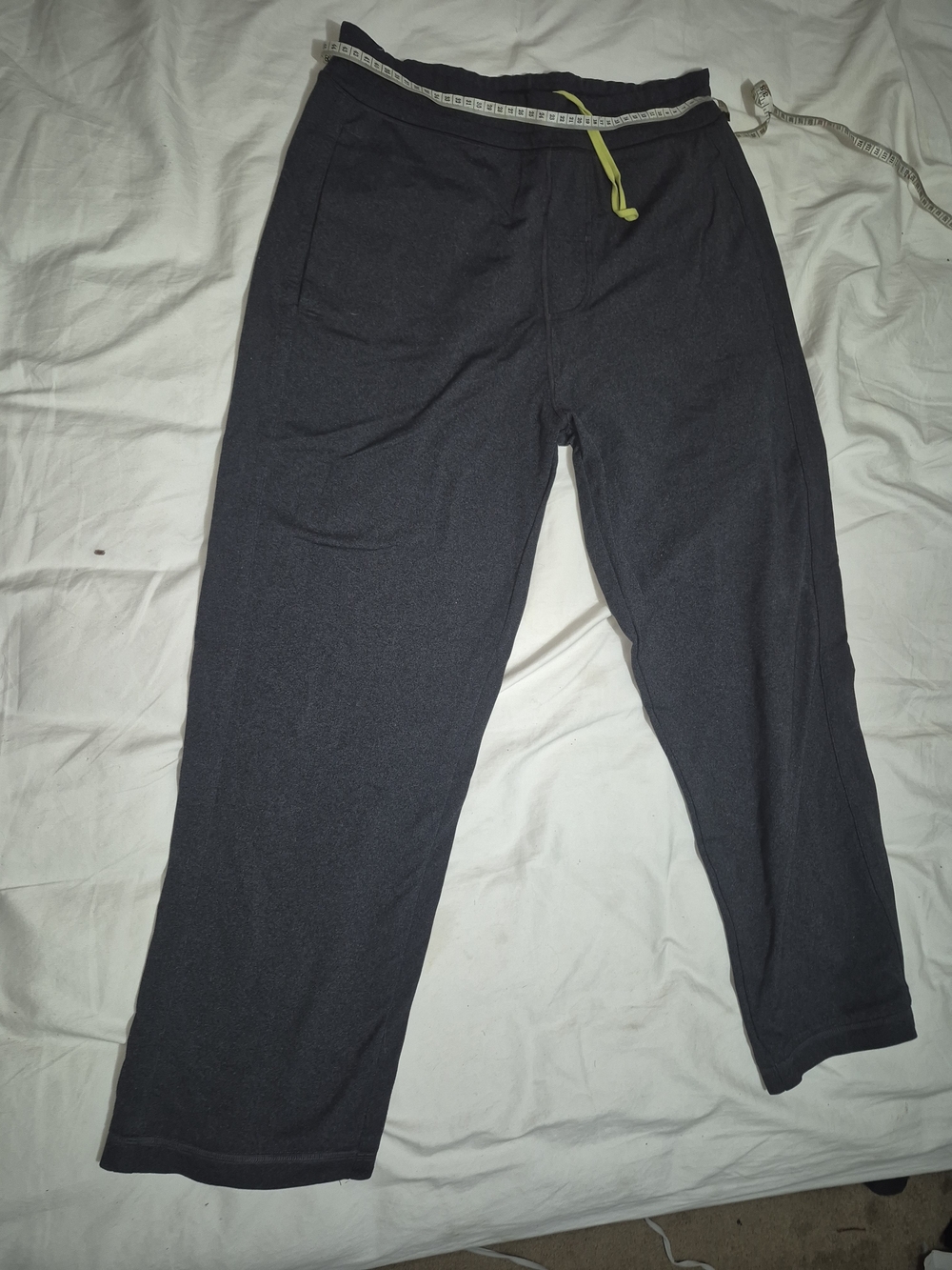 lululemon athletica Men's Dark Charcoal Joggers with Neon Drawstring
